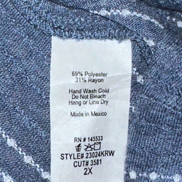 NWT W5 Short Sleeve Summer Shirt Size 2X - Picture 4 of 4